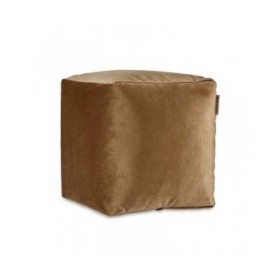 Puff Velluto Marrone 30 x 30 x 30 cm (4 Unità)