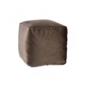 Puff Velluto Grigio 30 x 30 x 30 cm (4 Unità)