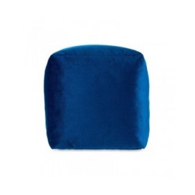 Puff Velluto Azzurro 30 x 30 x 30 cm (4 Unità)