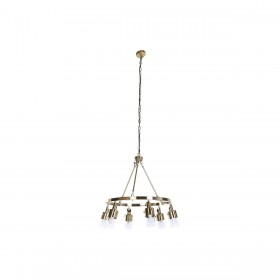 Lampadario DKD Home Decor 66 x 66 x 60 cm Cristallo Dorato Metallo 40 W